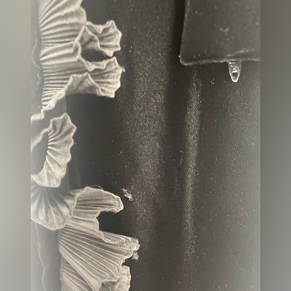 Vintage Joan Leslie By Kasper Black Velvet Long Sleeve Formal Cocktail Dress - Picture 10 of 10